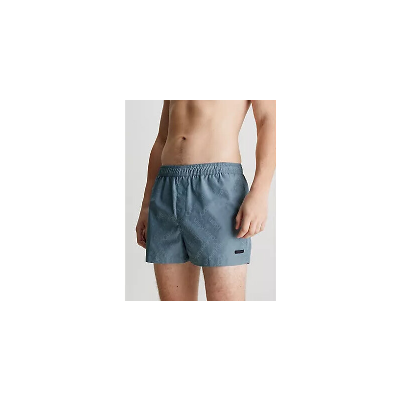 Pánské plavky Tkaný spodní díl SHORT DRAWSTRING KM0KM01000C7Y - Calvin Klein