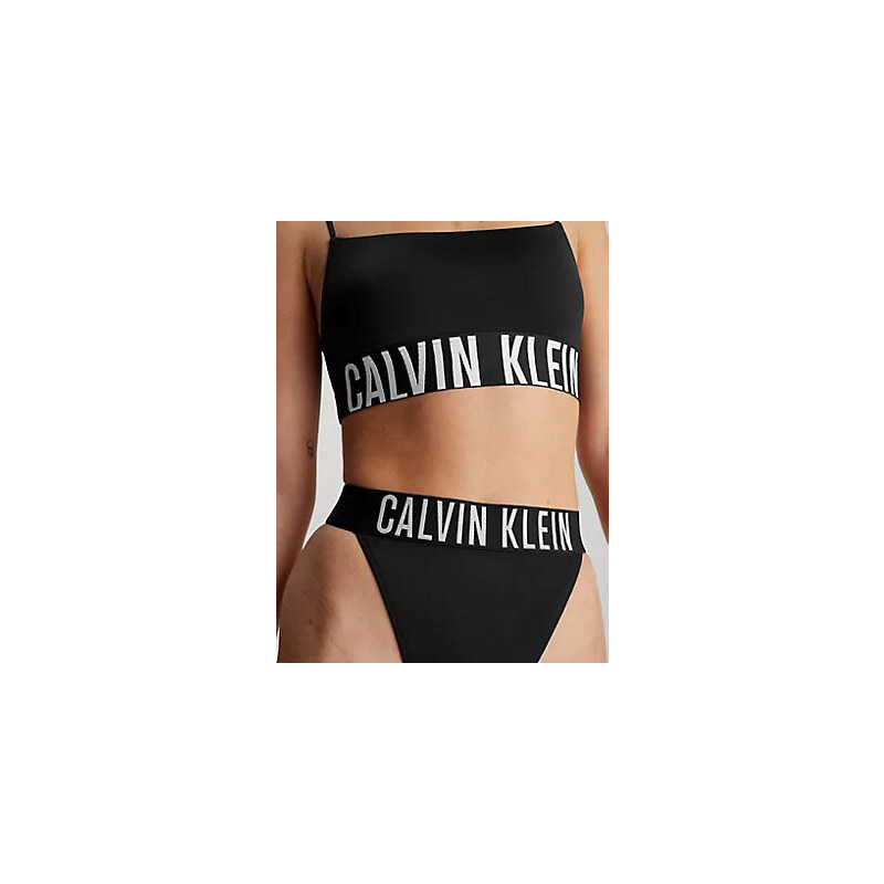 Plavky Dámské kalhotky THONG-NYLON KW0KW02579BEH - Calvin Klein