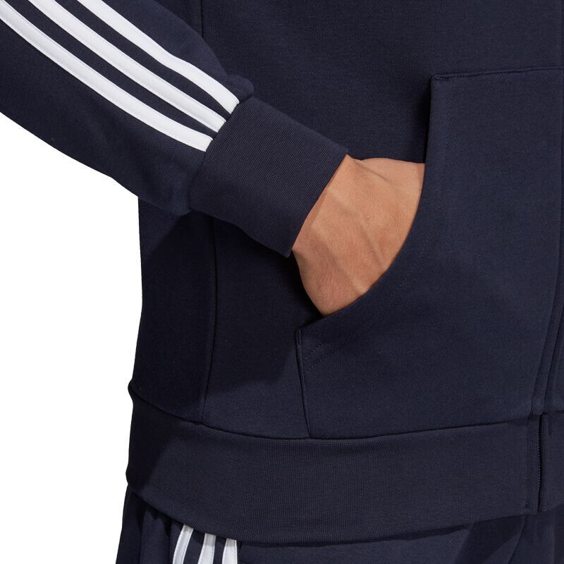 Adidas Essentials 3 Stripes FZ Fleece M DU0475