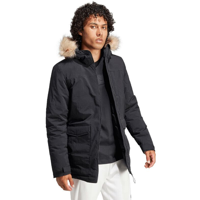 Adidas Parka s kapucí a kožešinou M IK0553 Bunda