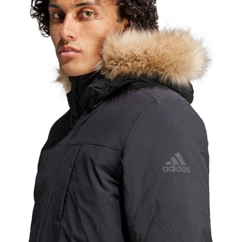 Adidas Parka s kapucí a kožešinou M IK0553 Bunda