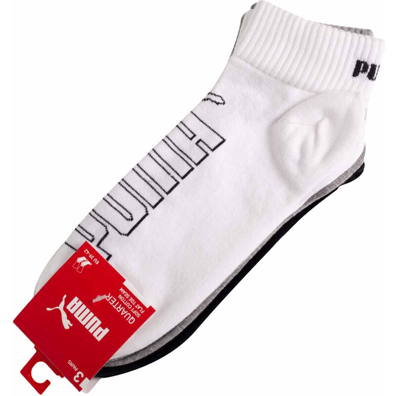 Puma 3Pack Socks 90798901 Grey/Black/White