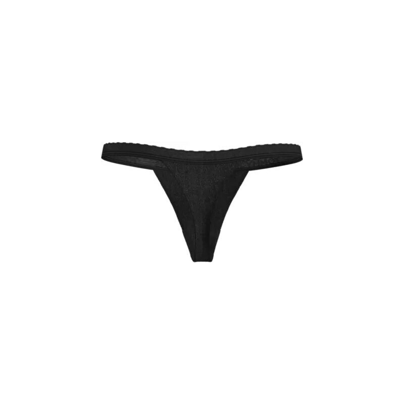 Dámská tanga 3Pack UW0UW05017 0V9 černé/fialové/sv. růžové - Tommy Hilfiger