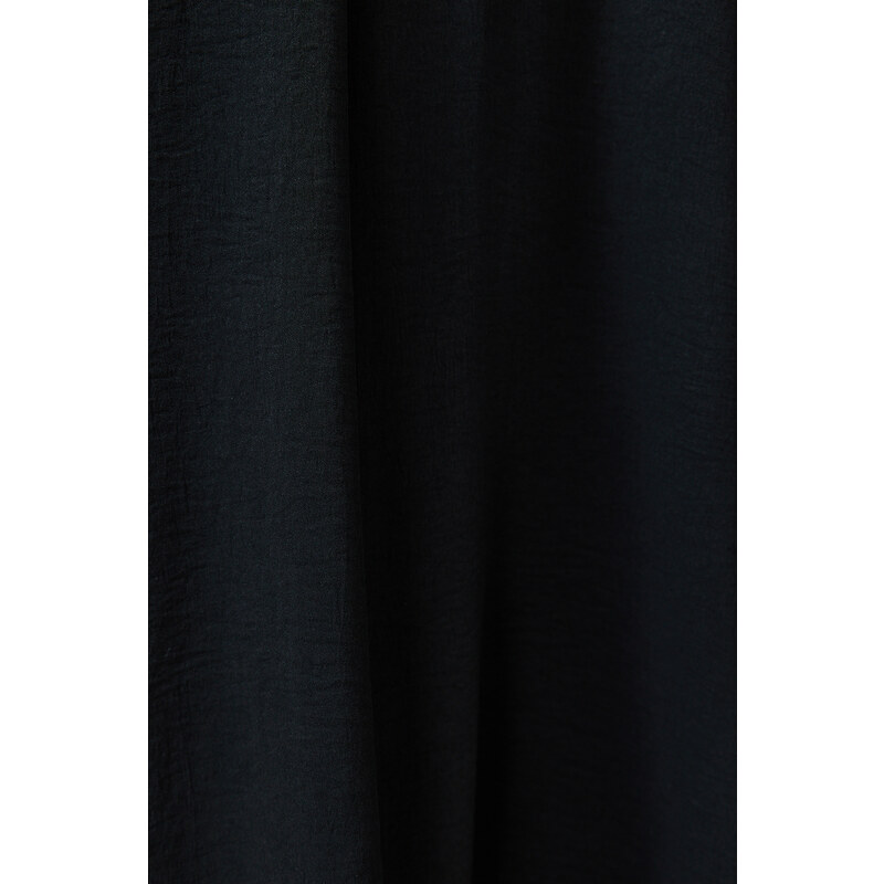 Trendyol Curve Black Oversize Woven Dress