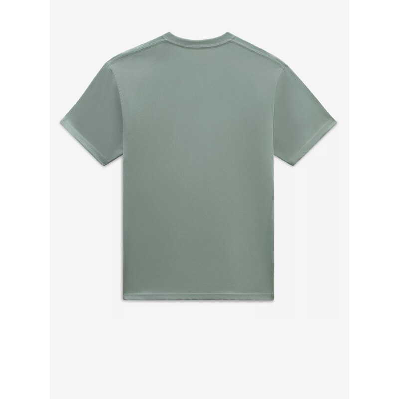 Světle zelené pánské tričko VANS Left Chest Logo - Pánské