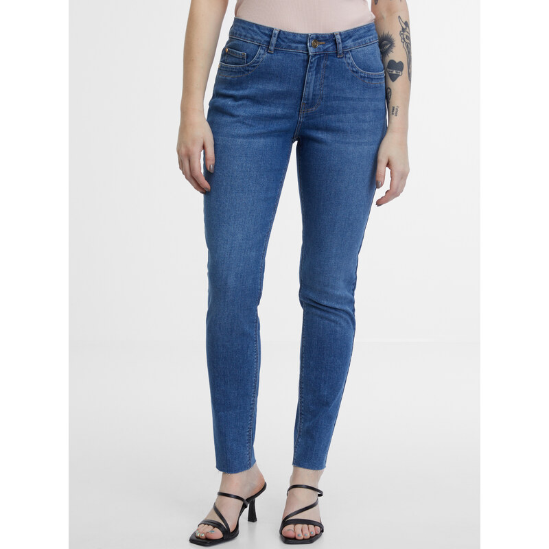 Orsay Modré dámské skinny fit džíny - Dámské