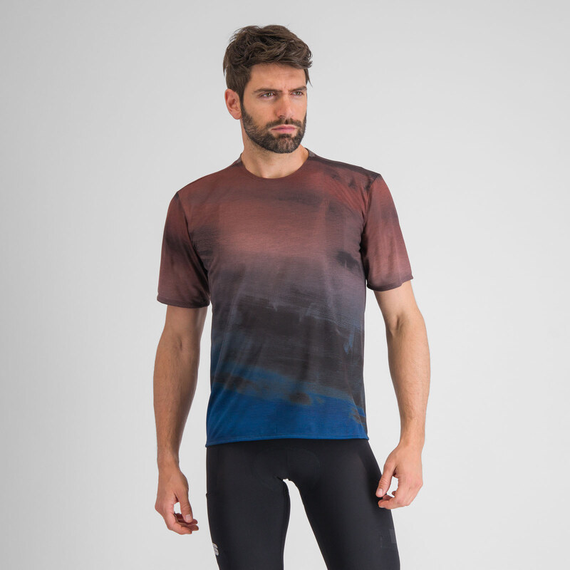 Sportful FLOW GIARA triko berry blue/cayenna red