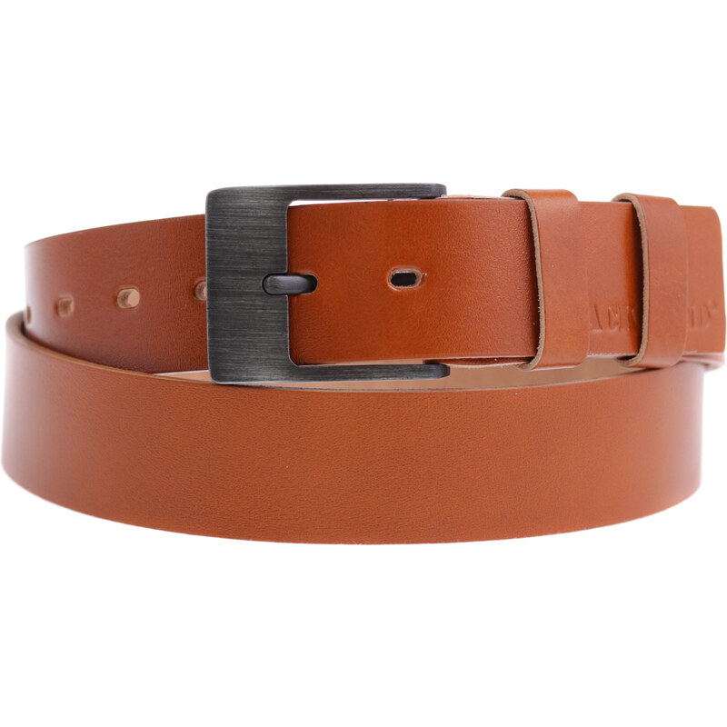 Kožený opasek Black Hand 004-70 koňakově hnědý 90496263