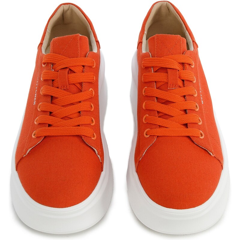Dámské boty Wittchen, oranžová, textilní materiál