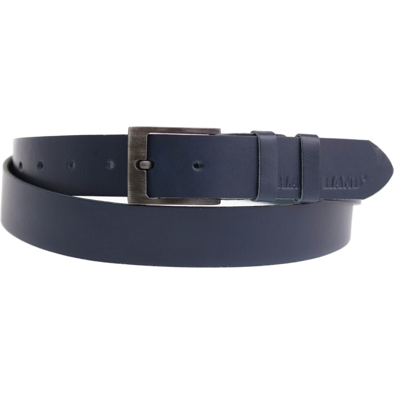 Dámský kožený opasek Black Hand 013-40 modrý 90500108