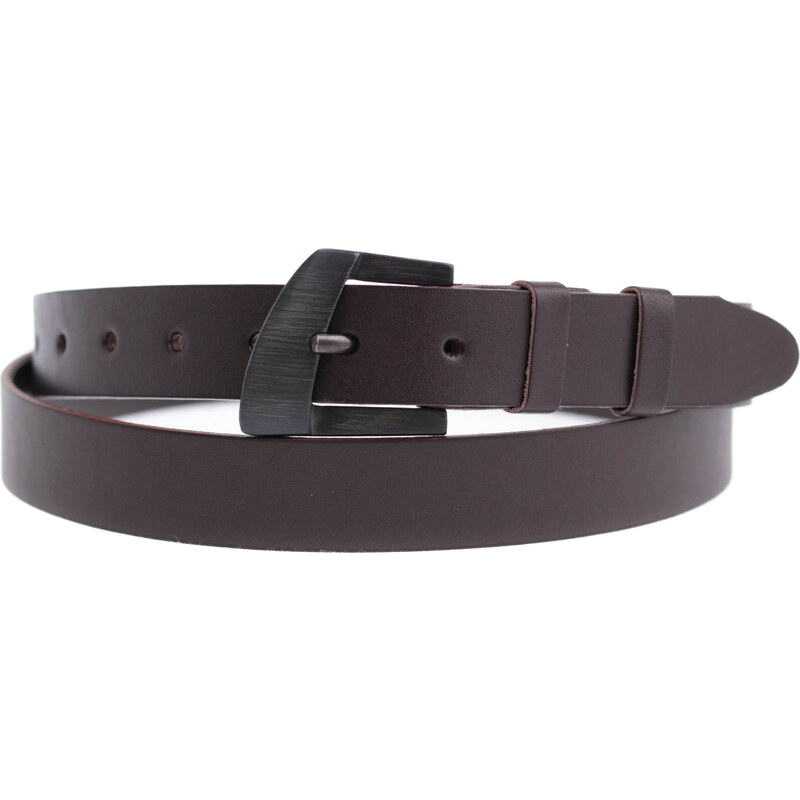 Dámský kožený opasek Black Hand 032-78 hnědý 90500111
