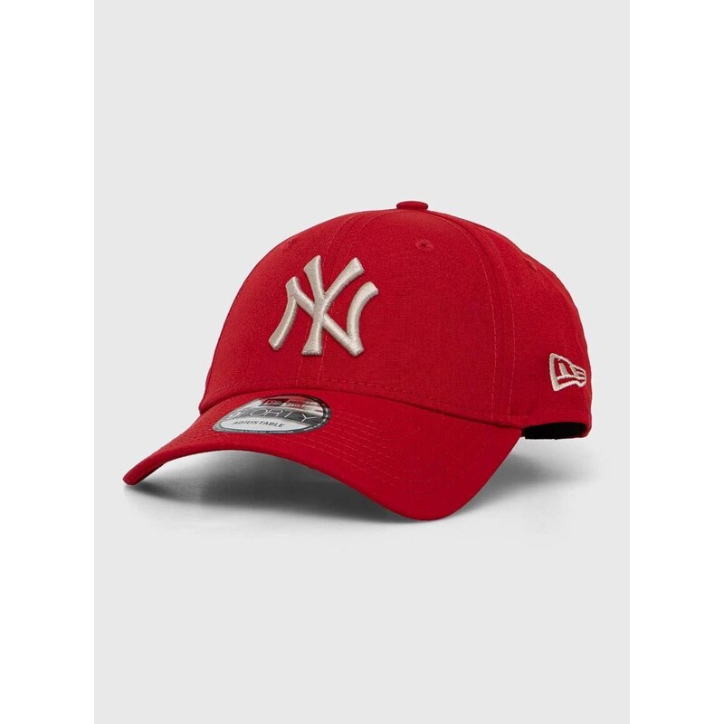 Kšiltovka New Era NEW YORK YANKEES červená barva, s aplikací