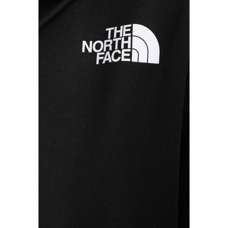 Sportovní mikina The North Face Reaxion černá barva, s kapucí, NF0A7ZAAJK31