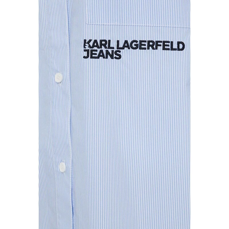 Bavlněná košile Karl Lagerfeld Jeans relaxed, s klasickým límcem