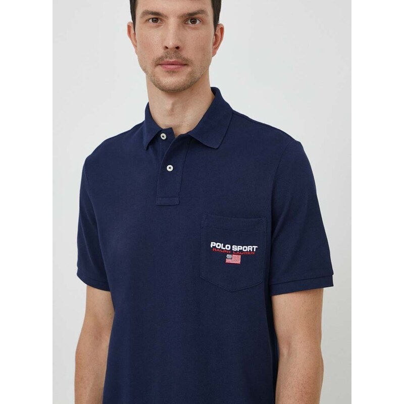 Bavlněné polo tričko Polo Ralph Lauren s aplikací