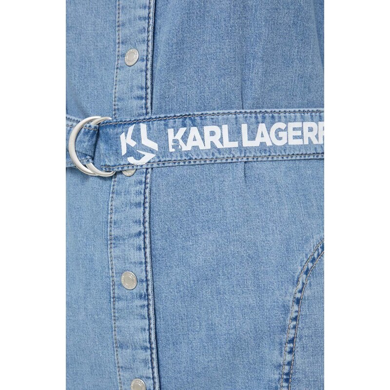 Džínové šaty Karl Lagerfeld Jeans mini