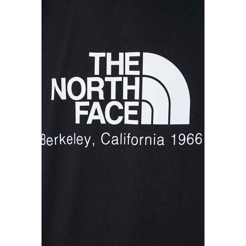 Bavlněné tričko The North Face M Berkeley California S/S Tee černá barva, s potiskem, NF0A87U5JK31