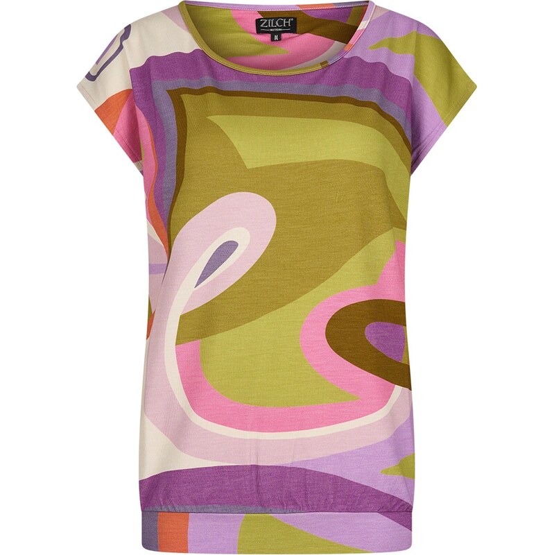 Zilch 41EVI10.101P 001250 - Dámské triko Sixties Lavender mix