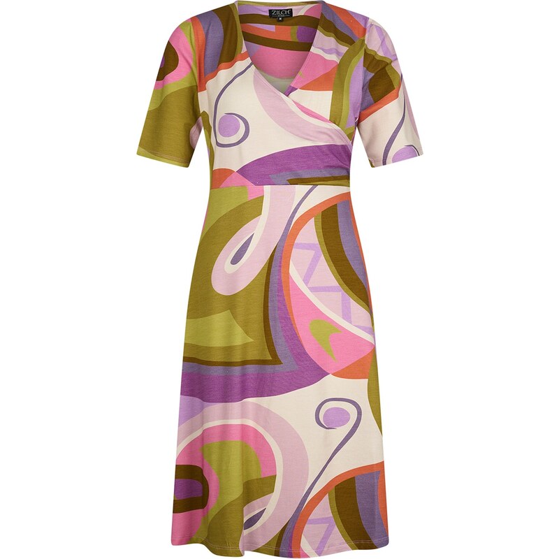 Zilch 41EVI40.075P 001250 - Dámské šaty Sixties Lavender mix barev 90501263