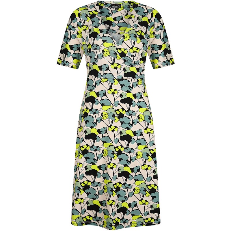 Zilch 41EVI40.075P 001252 - Dámské šaty Bouquet Lemon mix barev 90501265