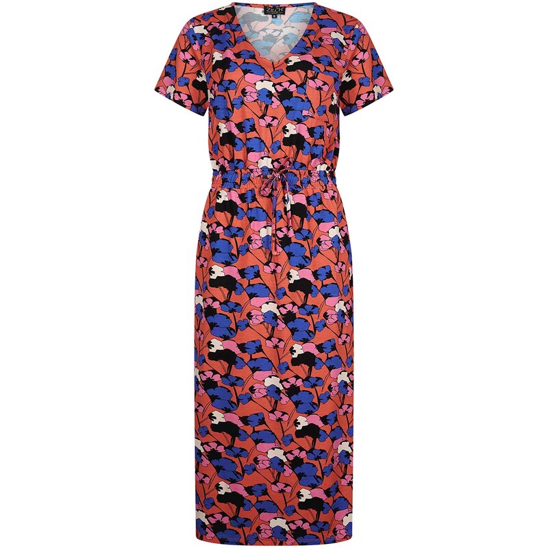 Zilch 41EVI40.286P 001251 - Dámské šaty Bouquet Coral mix barev 90501272