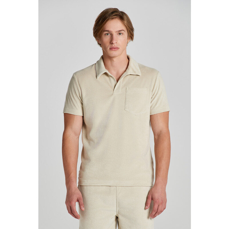 POLOKOŠILE GANT TERRY SS PIQUE SILKY BEIGE