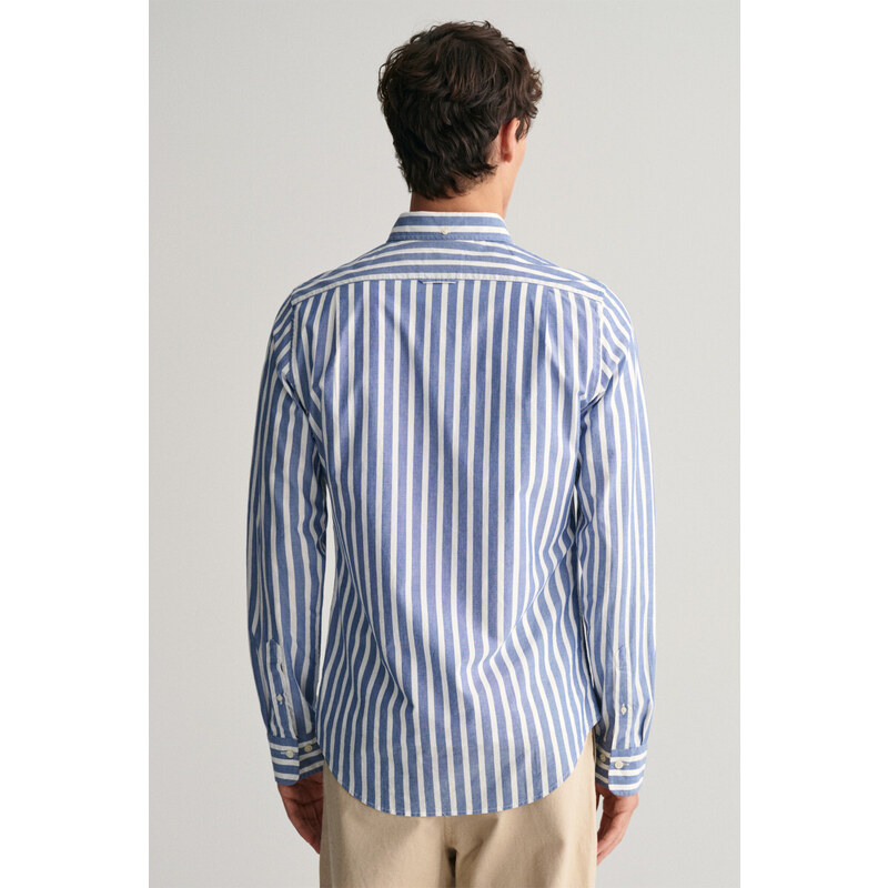 KOŠILE GANT REG WIDE POPLIN STRIPE SHIRT modrá M