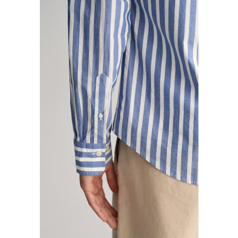 KOŠILE GANT REG WIDE POPLIN STRIPE SHIRT modrá M