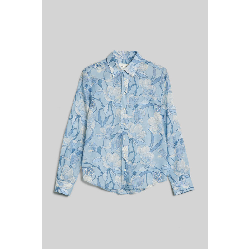 KOŠILE GANT REG MAGNOLIA PRINT COT SILK SHIRT modrá 34