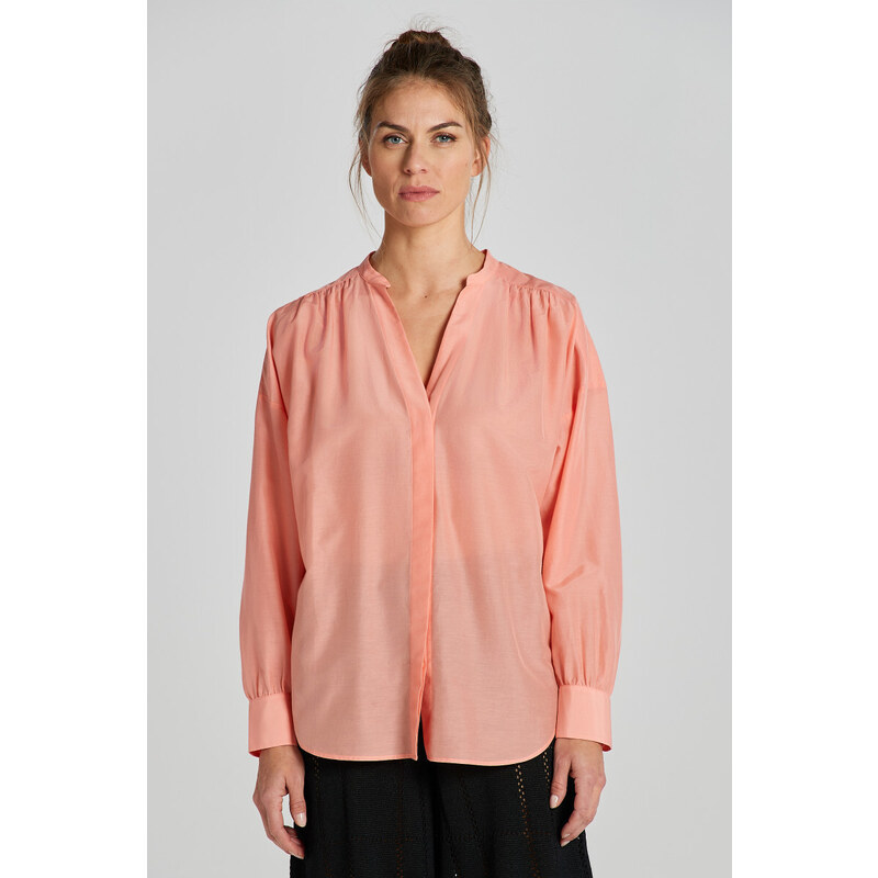 HALENKA GANT REL COT SILK BLOUSE růžová 34