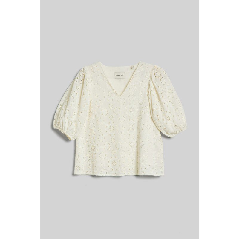 HALENKA GANT REG BRODERIE ANGLAISE BLOUSE bílá 34