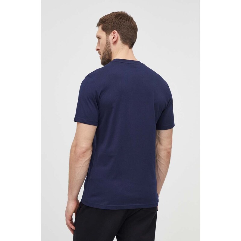 Bavlněné tričko Fila Ledce tmavomodrá barva, s aplikací, FAM0616