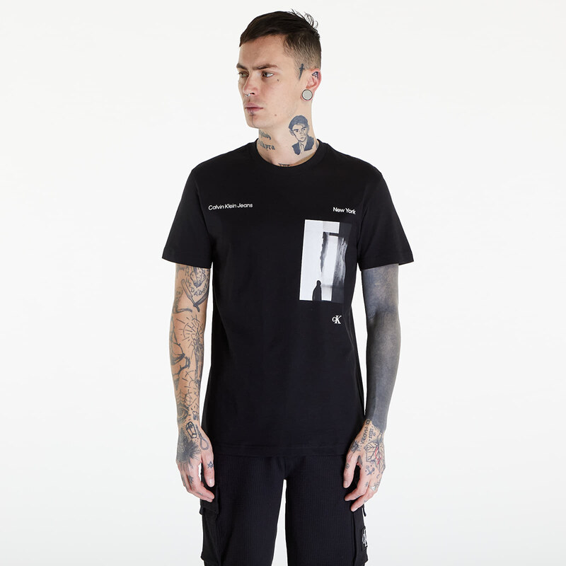 Pánské tričko Calvin Klein Jeans Serenity Multi Graphic Black