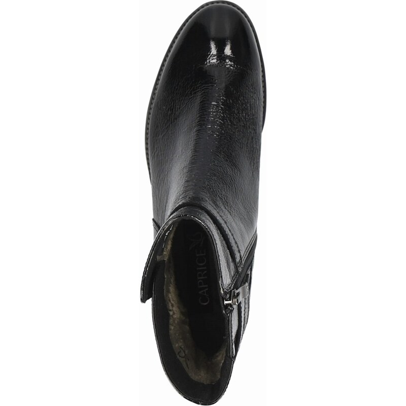 Dámská kožená kotníková obuv 9/9-26365/23-017 CAPRICE černá