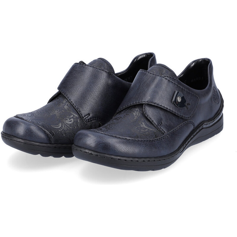 Dámské polobotky 48951-14 Rieker modré 90116125