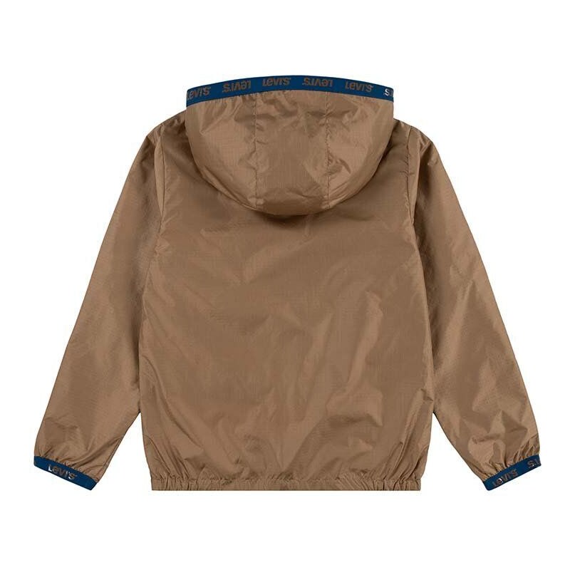 Dětská bunda Levi's LVB REVERSIBLE BOY'S WIND JKT hnědá barva