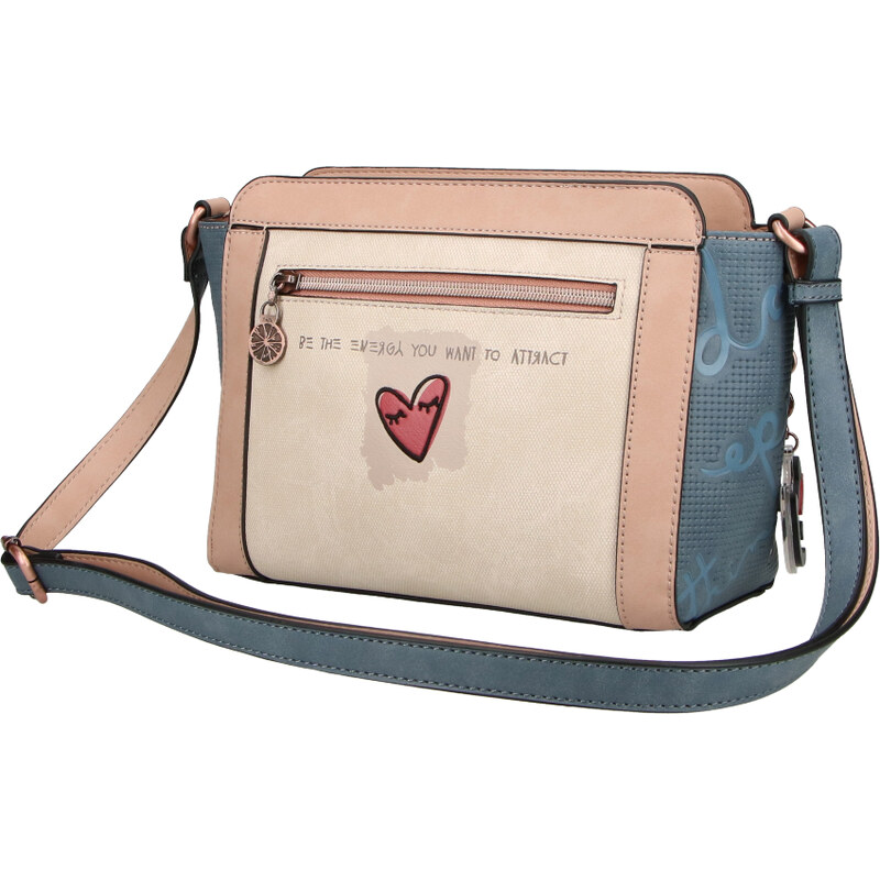 Dámská kabelka crossbody 34803-070 Anekke béžová, modrá