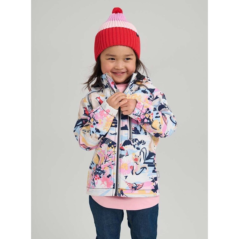Dětská bunda Reima Vantti růžová barva