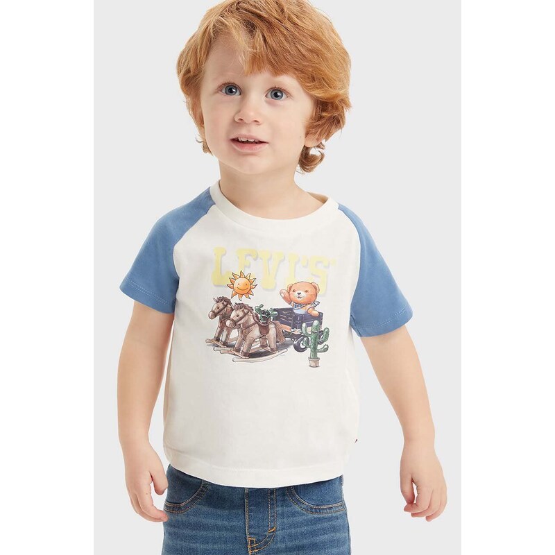 Kojenecká sada Levi's LVB LEVI BEAR RAGLAN & SHORT S