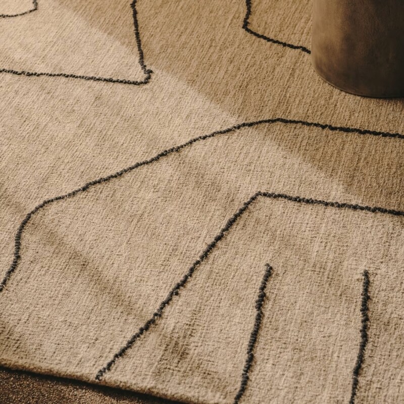 Béžový vlněný koberec Kave Home Spati 200 x 300 cm