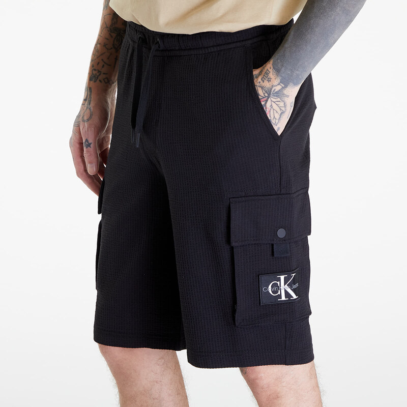 Pánské kraťasy Calvin Klein Jeans Texture Hwk Shorts Black