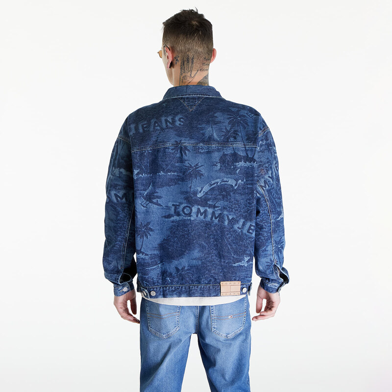 Tommy Hilfiger Pánská džínová bunda Tommy Jeans Aiden Oversized Trucker Jacket Denim