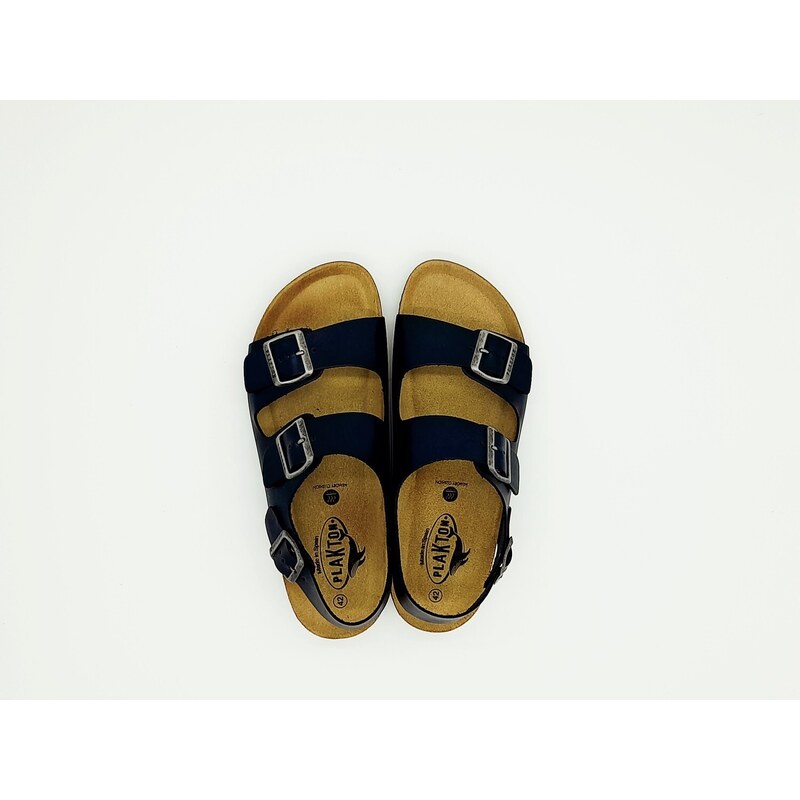 Pánské kožené sandály 175113-07 PLAKTON modrá