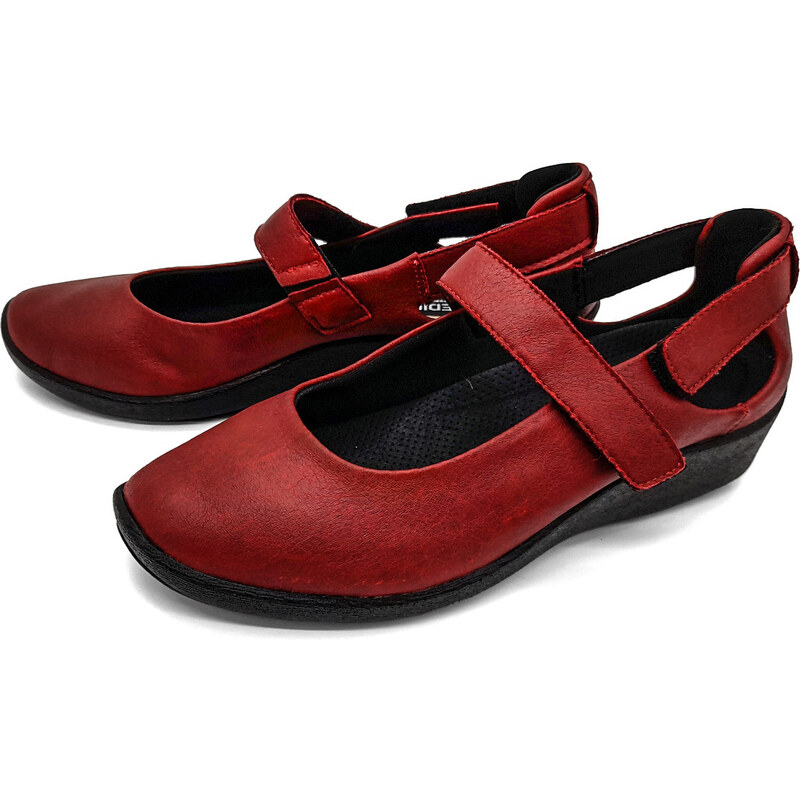Dámské polobotky 4053-0425 ARCOPEDICO červené 90116504