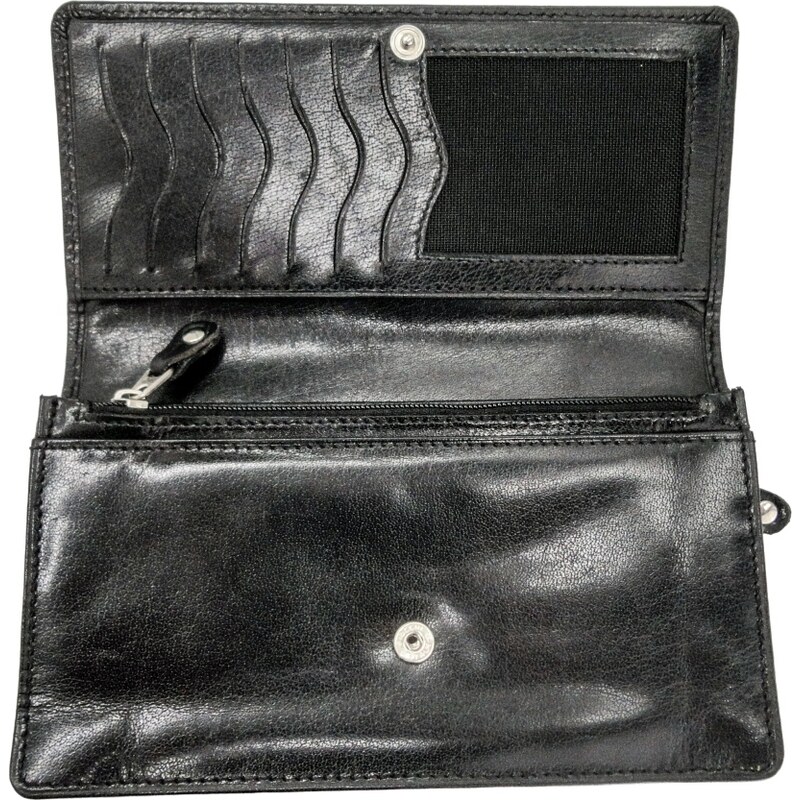 Dámská kožená peněženka S106-01 Anekta černá