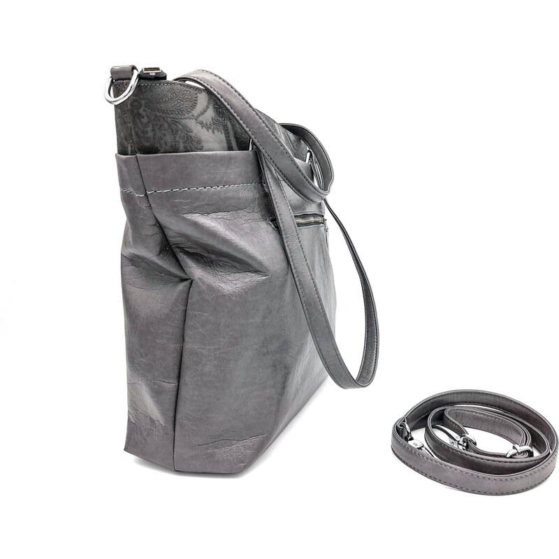 Dámská kabelka na rameno KALIFA-022 KAREN šedá