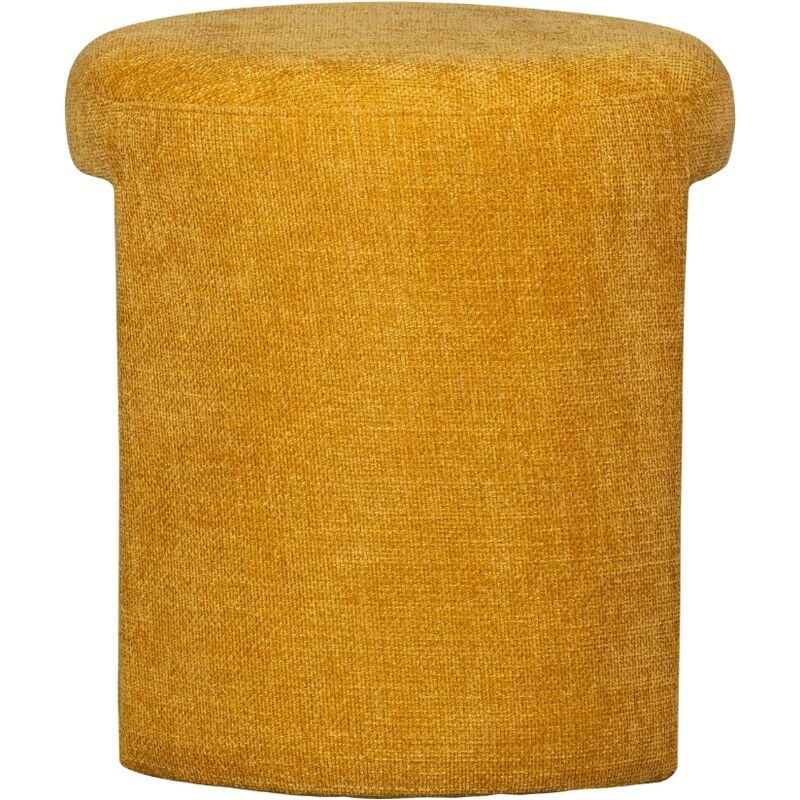 Hoorns Hořčicově žlutá čalouněná stolička Charlotte 47 cm