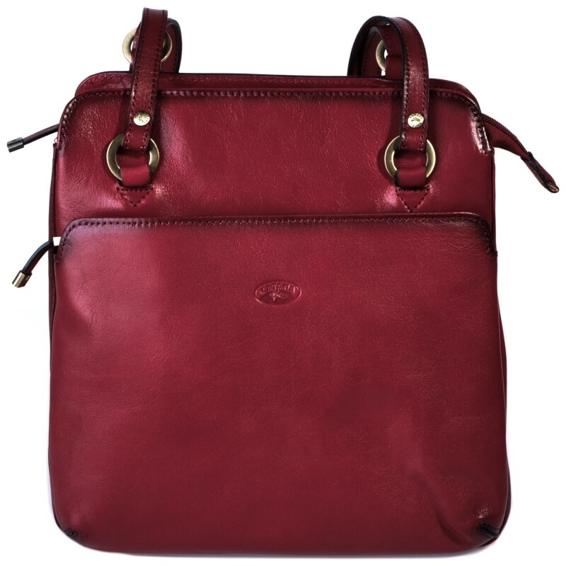 Dámská crossbody kabelka/batoh K82372-08 Anekta kom vínová