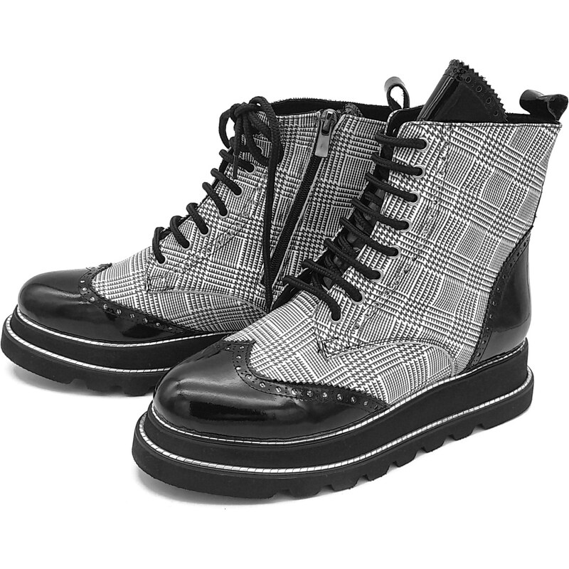 Dámská kotníková obuv 45C828 ARTIKER černá/bílá