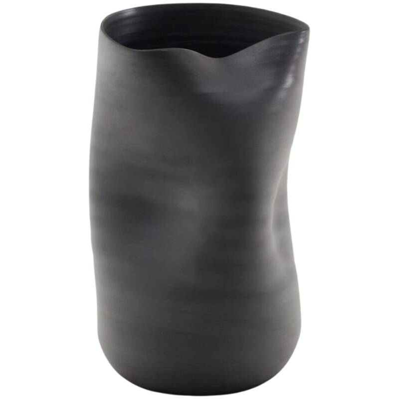 Šedá keramická váza Kave Home Sibel 31,5 cm